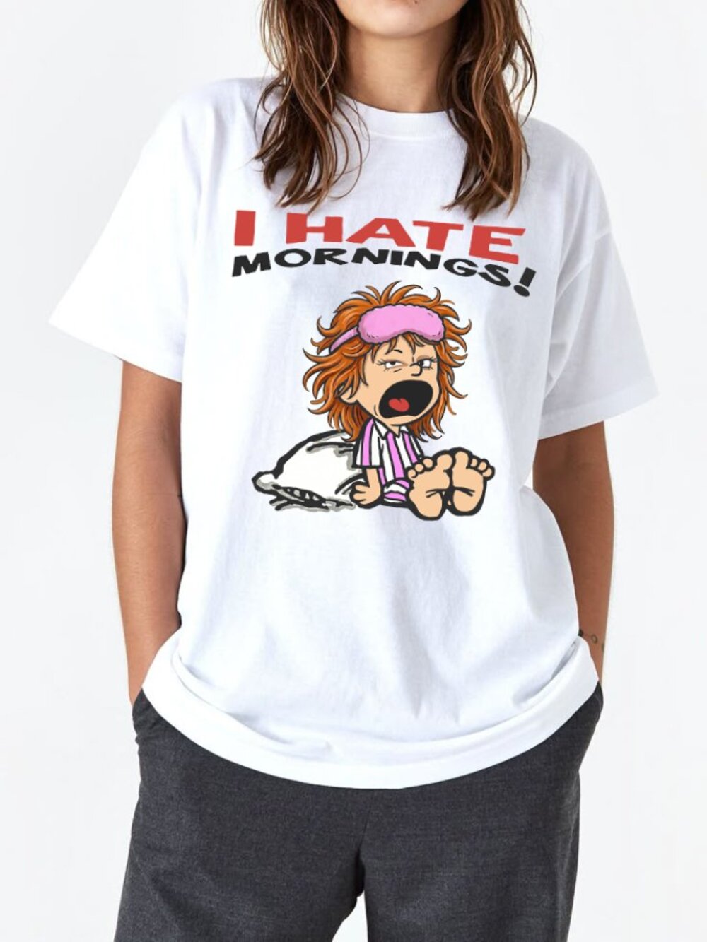 I Hate Mornings Funny Meme Shirt